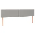 cadre de lit et matelas et LED Gris clair 180x200 cm