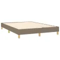 cadre de lit Taupe 140x200 cm Tissu