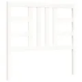 Cadre de lit et tête de lit blanc 100x200 cm bois massif