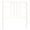 Cadre de lit et tête de lit blanc 100x200 cm bois massif