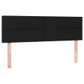 cadre de lit avec matelas Noir 140x190 cm Tissu