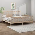 Cadre de lit Bois de pin massif 200x200 cm