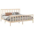 Cadre de lit Bois de pin massif 200x200 cm