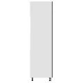 Armoire de réfrigérateur Noir 60x57x207 cm Aggloméré