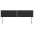 Têtes de lit 2 pcs Noir 100x5x78/88 cm Similicuir