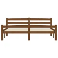 Cadre de lit Marron miel Bois de pin massif 160x200 cm