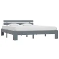 Cadre de lit Gris Bois de pin massif 180 x 200 cm