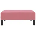 Repose-pied Rose 78x56x32 cm Velours