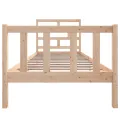 Cadre de lit Bois de pin solide 90x200 cm