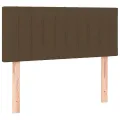 cadre de lit avec matelas Marron foncé 90x190 cm