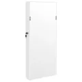 Armoire à bijoux avec miroir murale blanc 37,5x10x90 cm