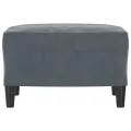 Repose-pied Gris foncé 60x50x41 cm Velours