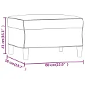 Repose-pied Gris foncé 60x50x41 cm Velours