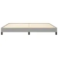 Cadre de lit Gris clair 200x200 cm Tissu
