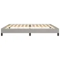 Cadre de lit Gris clair 200x200 cm Tissu