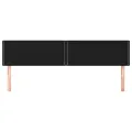 Têtes de lit 2 pcs Noir 80x5x78/88 cm Tissu