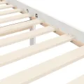 Cadre de lit avec tête de lit blanc 160x200 cm bois massif