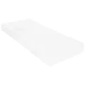 Lit de repos avec matelas 90x200 cm Blanc Bois de pin massif