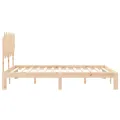 Cadre de lit avec tête de lit 140x200 cm bois massif