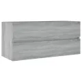 Armoire de lavabo Sonoma gris 100x38,5x45 cm Bois d'ingénierie