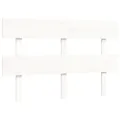 Cadre de lit avec tête de lit blanc 120x200 cm bois massif