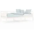 Lit de jour Blanc Bois massif de pin 90x190 cm