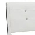 Cadre de lit Blanc Similicuir 90 x 200 cm