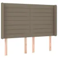 Tête de lit avec oreilles Taupe 147x16x118/128 cm Tissu