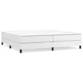 cadre de lit avec matelas Blanc 200x200cm Similicuir