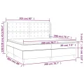 cadre de lit avec matelas Noir 200x200 cm Similicuir