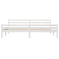 Cadre de lit Blanc Bois massif 180x200 cm Super King