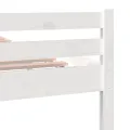 Cadre de lit Blanc Bois massif 180x200 cm Super King