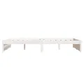 Cadre de lit Blanc Bois massif 120x200 cm