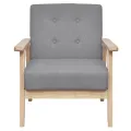 Ensemble de canapés 2 pcs Tissu Gris clair