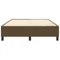 cadre de lit Marron foncé 140x200 cm Tissu