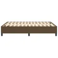 cadre de lit Marron foncé 140x200 cm Tissu