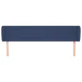 Tête de lit avec oreilles Bleu 203x23x78/88 cm Tissu