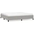 Cadre de lit Gris clair 200x200 cm Tissu