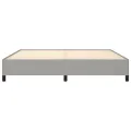 Cadre de lit Gris clair 200x200 cm Tissu