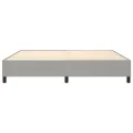 cadre de lit Gris clair 200x200 cm Tissu