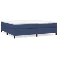 cadre de lit Bleu 200x200 cm Tissu