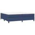 cadre de lit Bleu 200x200 cm Tissu