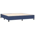 cadre de lit Bleu 200x200 cm Tissu