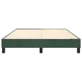 cadre de lit Vert foncé 140x200 cm Velours