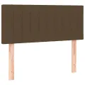 cadre de lit avec matelas Marron foncé 100x200 cm