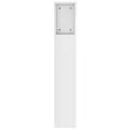 Armoire de tête de lit Blanc brillant 140x18,5x104,5 cm