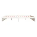 Cadre de lit Blanc Bois massif 200x200 cm