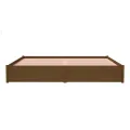 Cadre de lit Marron miel Bois massif 200x200 cm