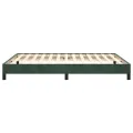 Cadre de lit Vert foncé 140x200 cm Velours