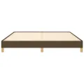 Cadre de lit Marron foncé 180x200 cm Tissu